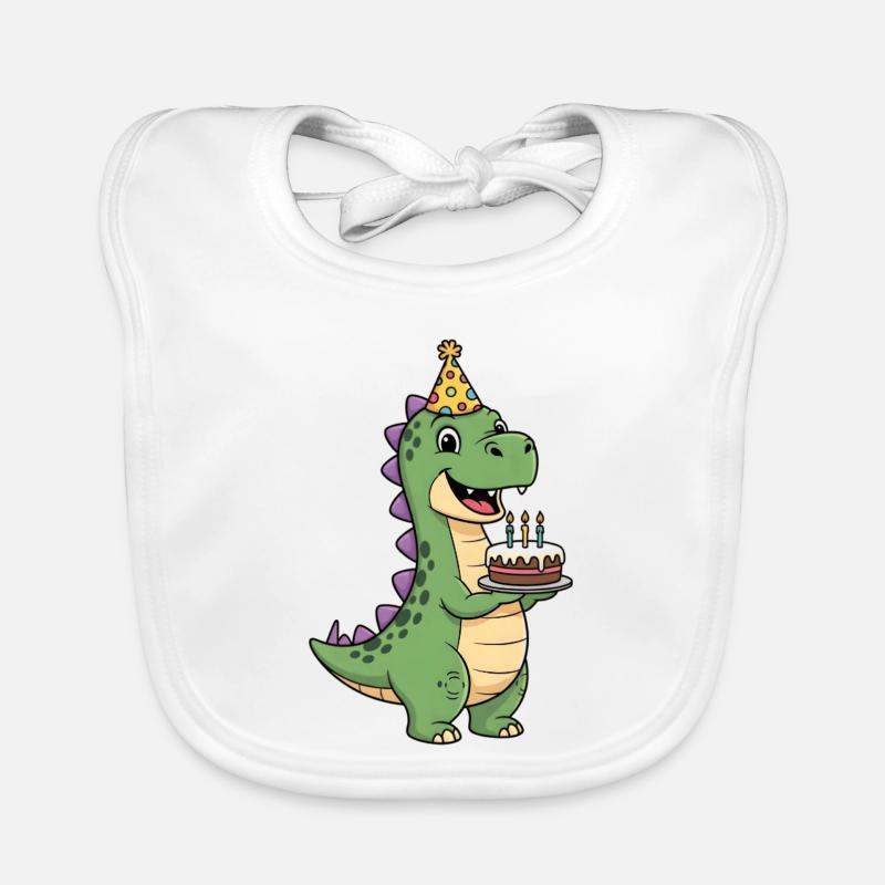Süßer T-Rex Dinosaurier-Geburtstagsparty T-Rex Baby Bio-Lätzchen