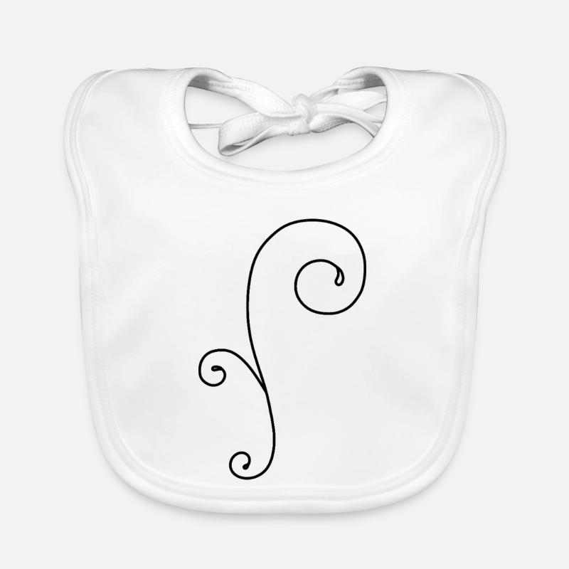 Whimsical Swirl Organic Baby Bibs