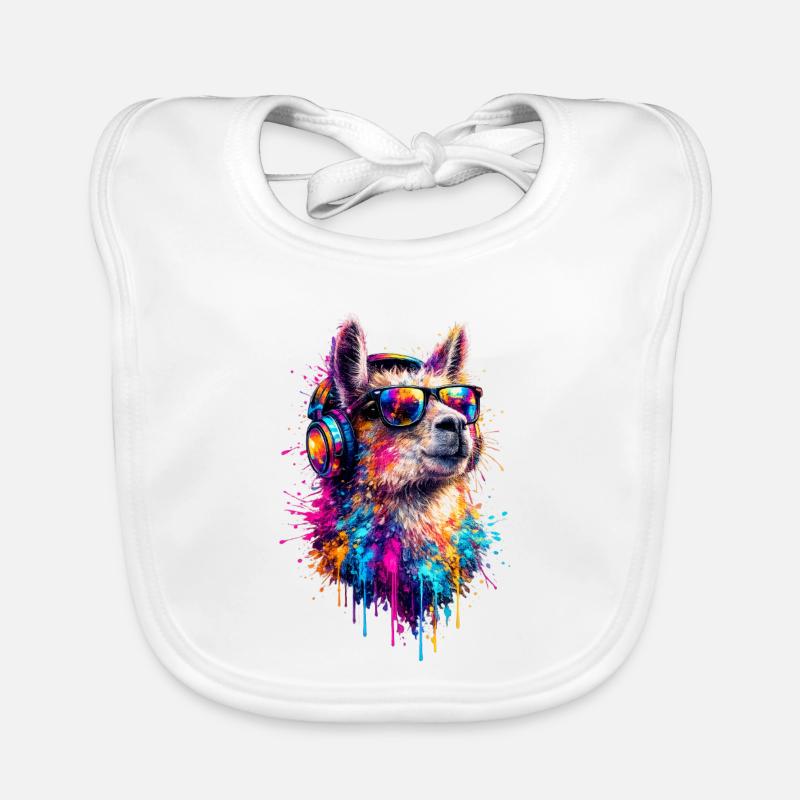 Pop Art des lamas Bavoir bio Bébé