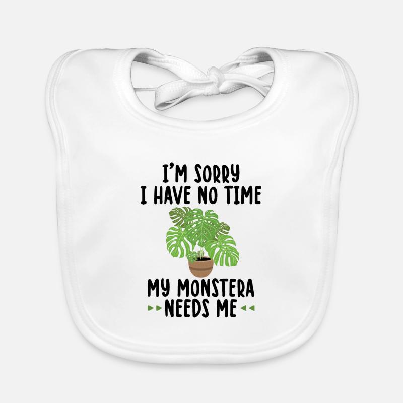 Monstera Organic Baby Bibs