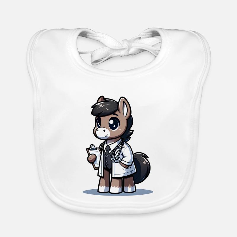 Médecin de cheval mignon Bavoir bio Bébé