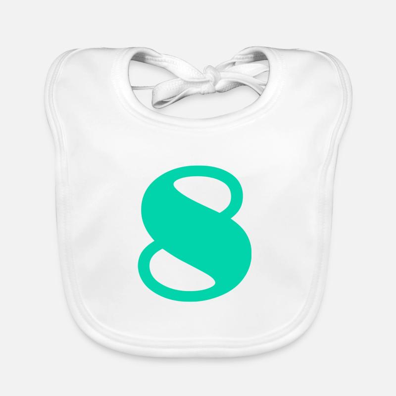 8. 8 YEARS. 8TH ANNIVERSARY. BIRTHDAY 8 YEARS Organic Baby Bibs