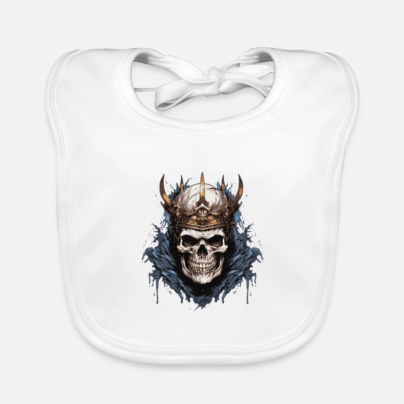 Skull King 3 Organic Baby Bibs