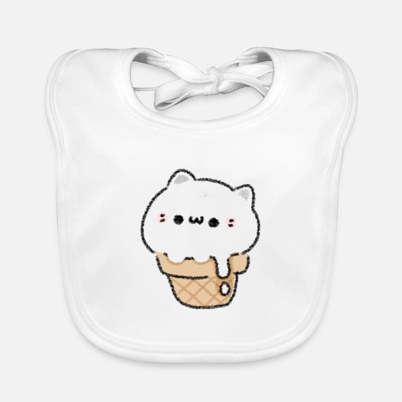 Glace pour chat Bavoir bio Bébé
