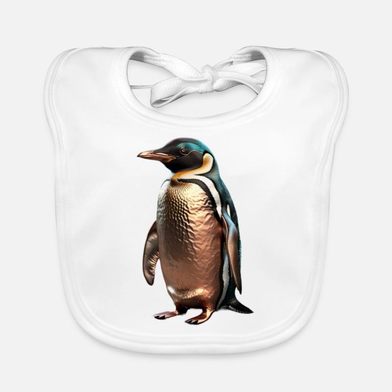 Le Pingouin de Bronze Bavoir bio Bébé