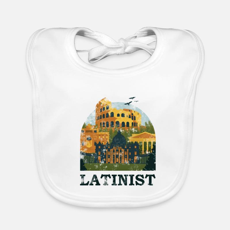 Latiniste Langue étrangère Rome Bavoir bio Bébé