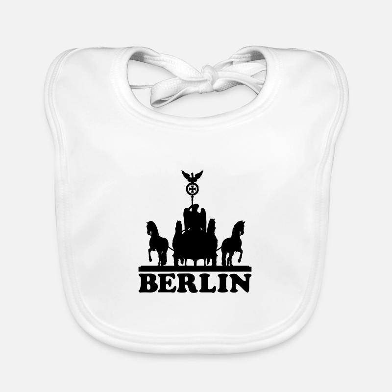 BERLIN QUADRIGA SILHOUETTE Baby Bio-Lätzchen