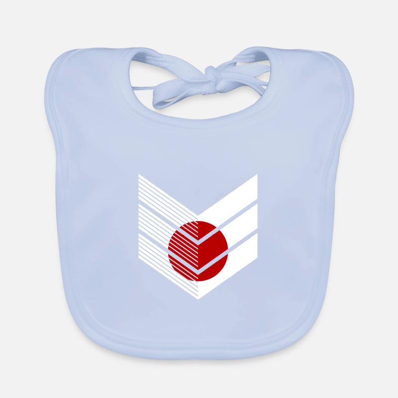 Drapeau du Japon Utilisé Look Nihon Drapeau japonais Bavoir bio Bébé