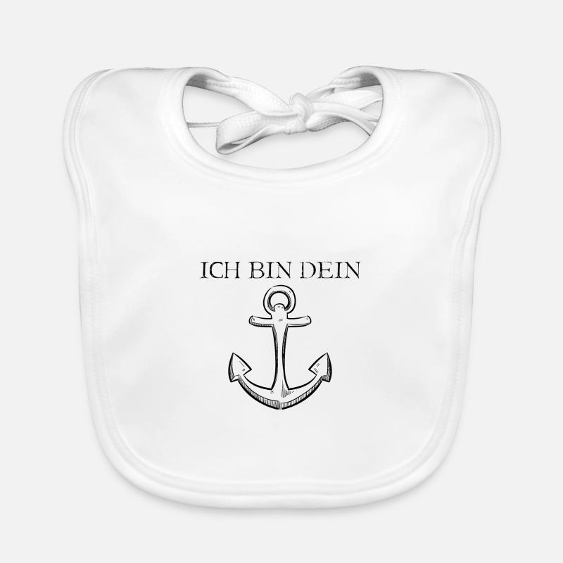Ich bin dein Anker Baby Bio-Lätzchen