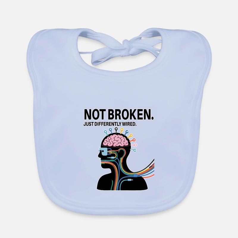 Pas cassé – juste câblé différemment Bavoir bio Bébé
