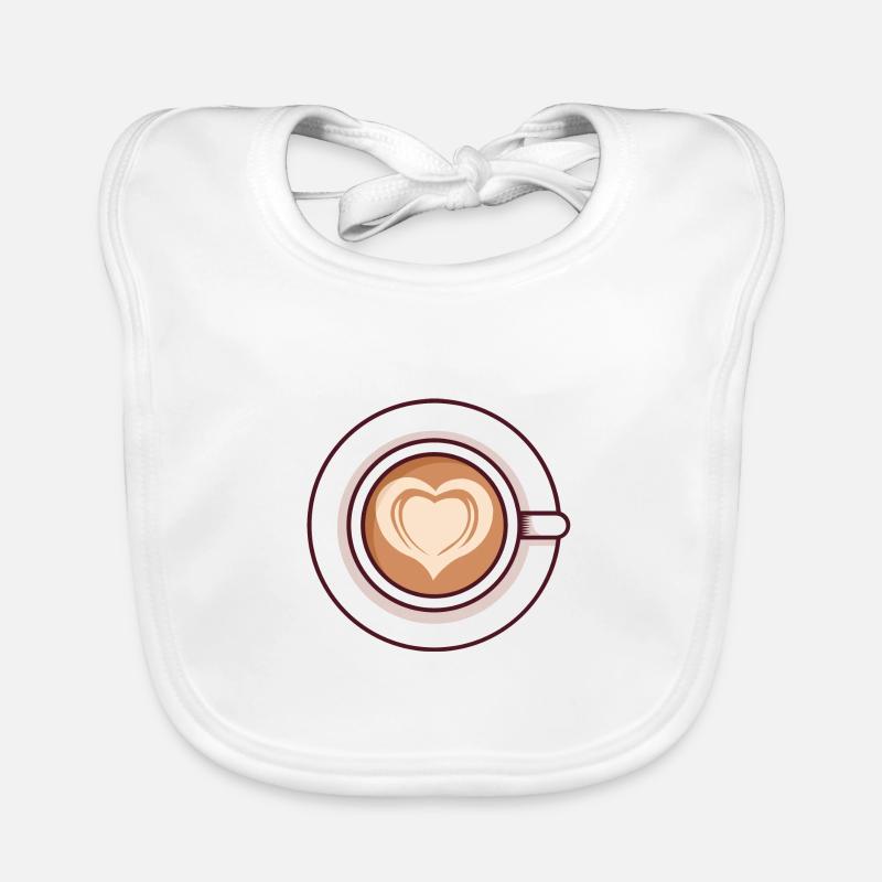 Cappuccino With Love Organic Baby Bibs