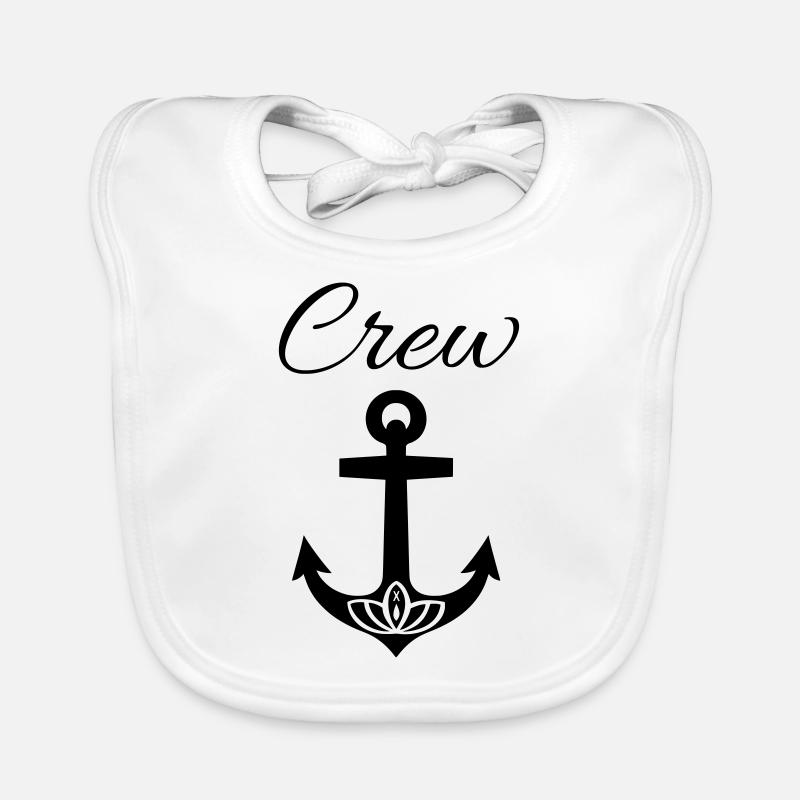 Crew Mitglied - Team Logo Baby Bio-Lätzchen
