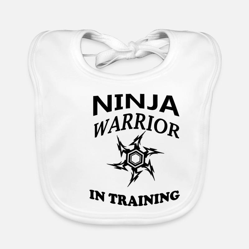 Ninja Warrior in training Organic Baby Bibs