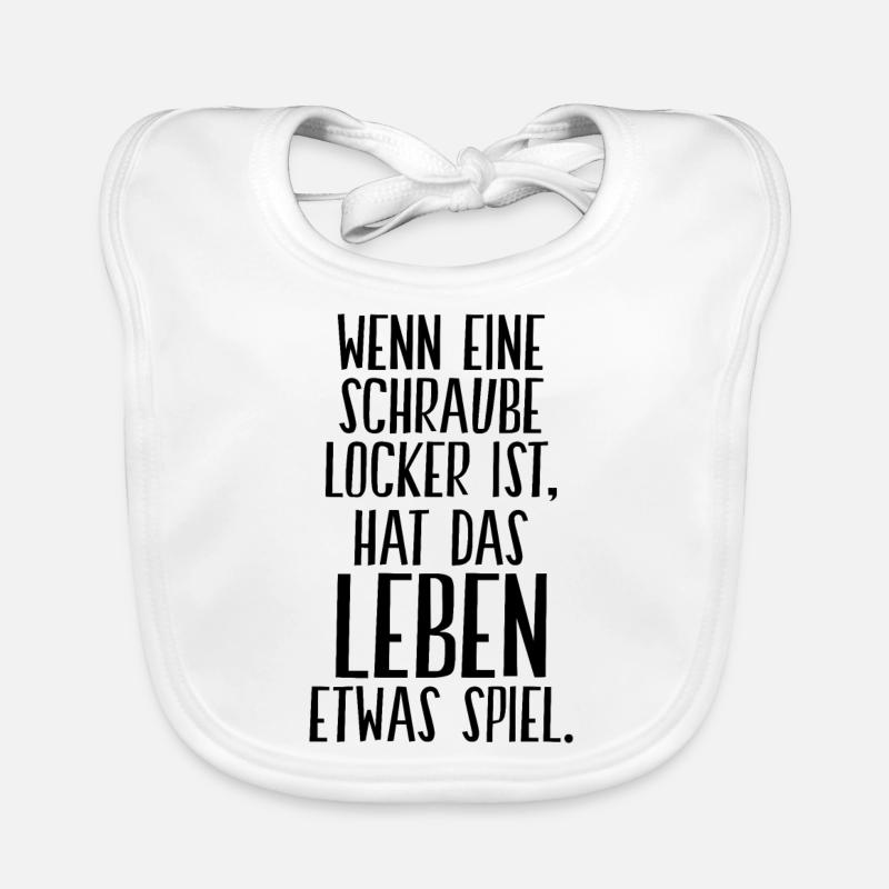 Wenn Schraube Locker Ist Hat Das Leben Etwas Spiel Baby Bio-Lätzchen