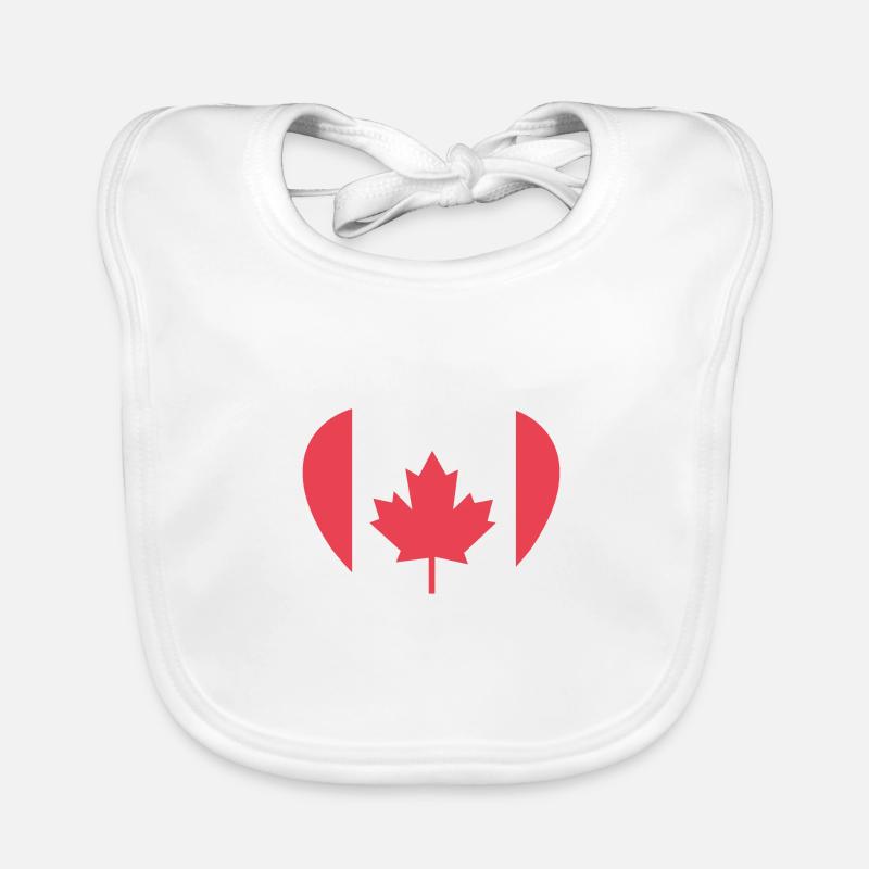 Canada Heart Organic Baby Bibs