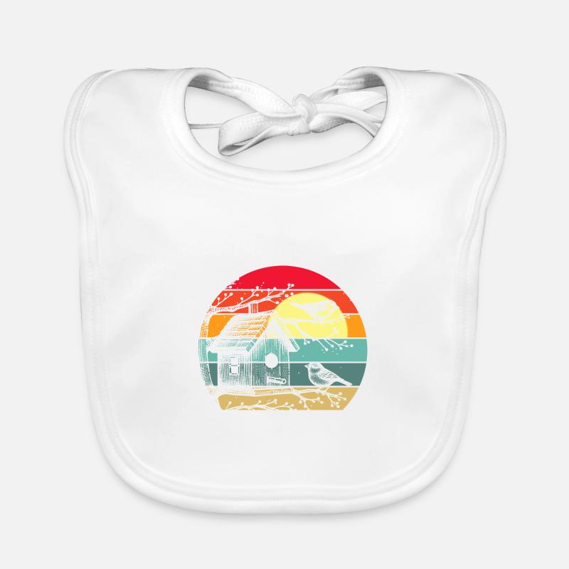 Bird Feeding Organic Baby Bibs