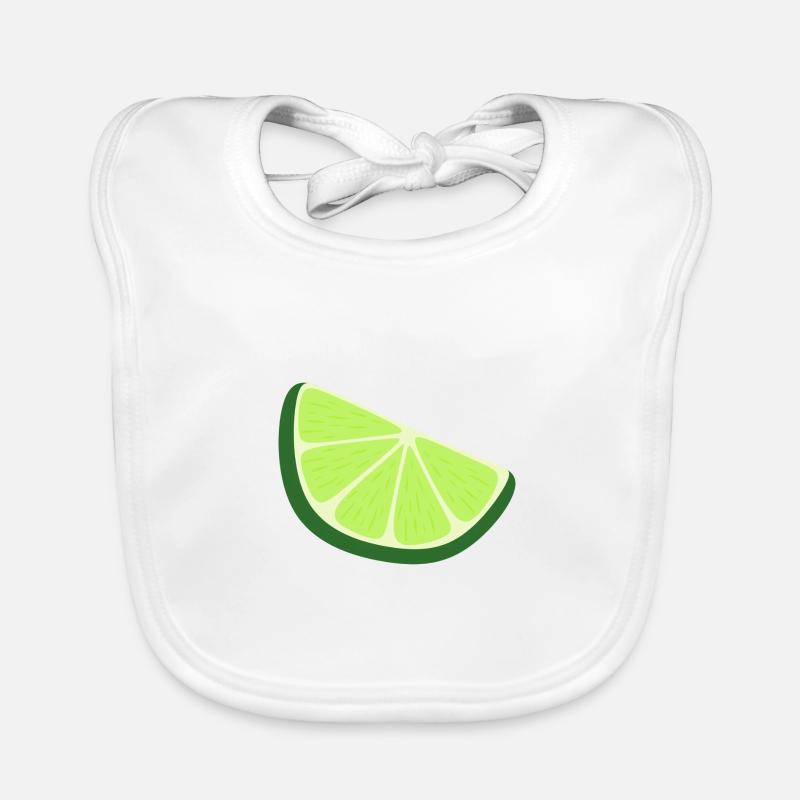 tranche de citron vert Bavoir bio Bébé