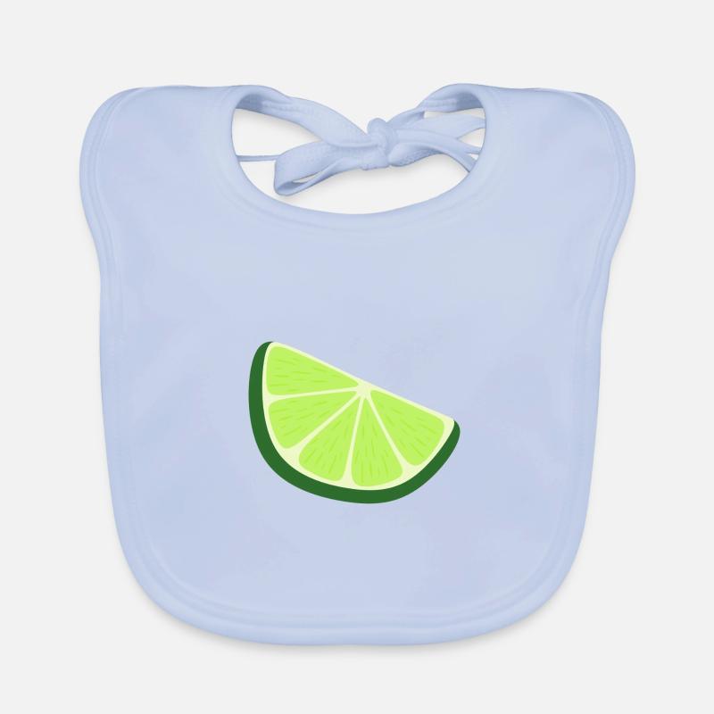 tranche de citron vert Bavoir bio Bébé