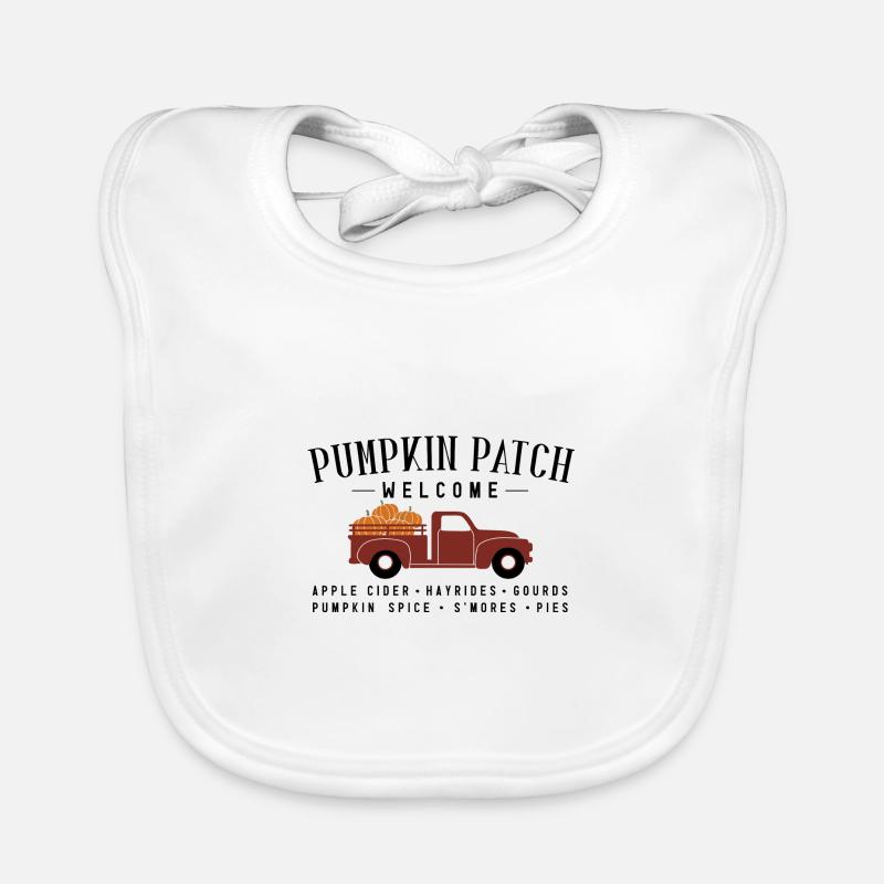 Pumpkin Spice Patch Organic Baby Bibs