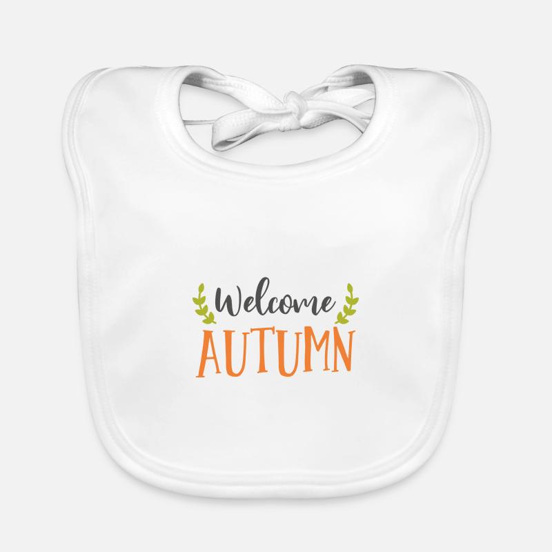 Welcome Autumn Patch Organic Baby Bibs
