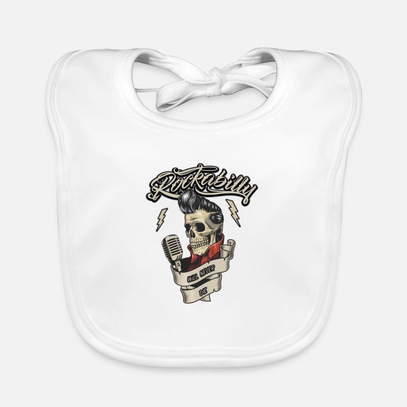 Rockabilly Hotrod Rock'n Roll Geschenkidee Baby Bio-Lätzchen