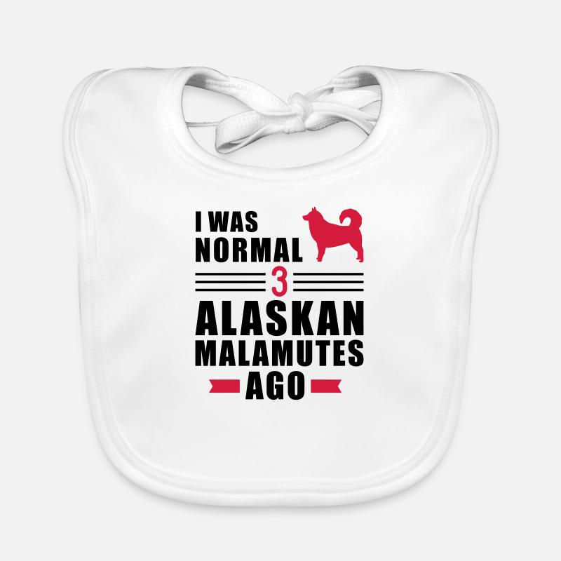 Alaskan Malamute Organic Baby Bibs