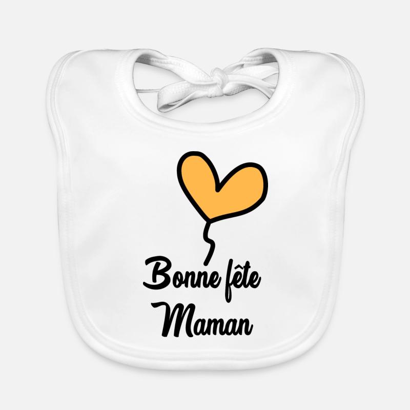 BONNE FÊTE MAMAN Bavoir bio Bébé