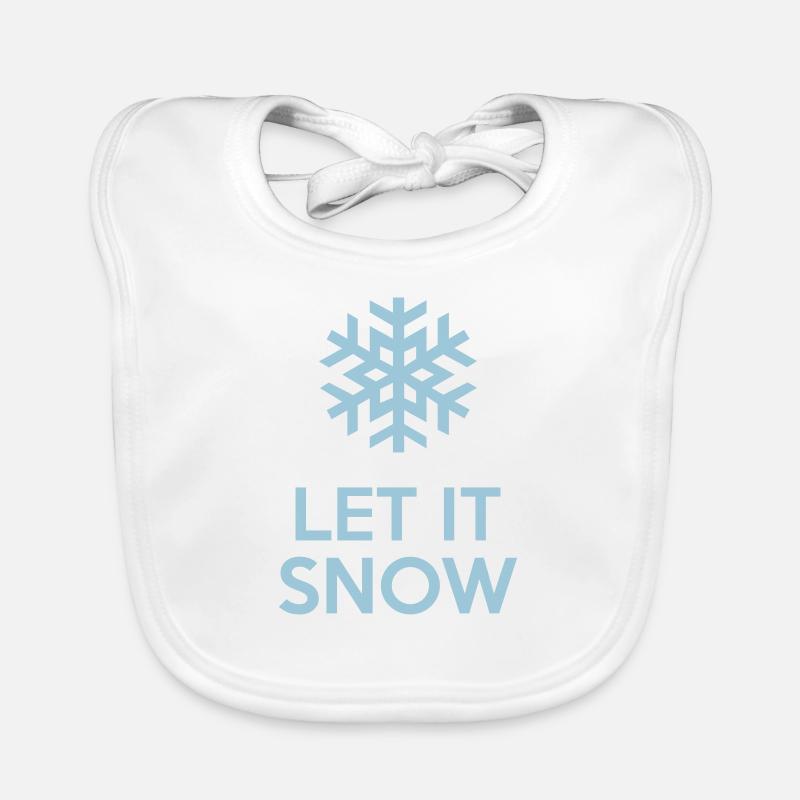 Let It Snow Bavoir bio Bébé