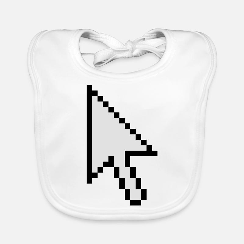Mouse cursor Organic Baby Bibs