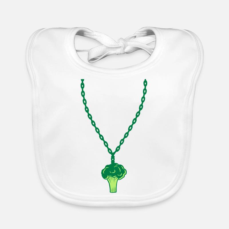 collier brocoli bijoux sain vitamines Bavoir bio Bébé