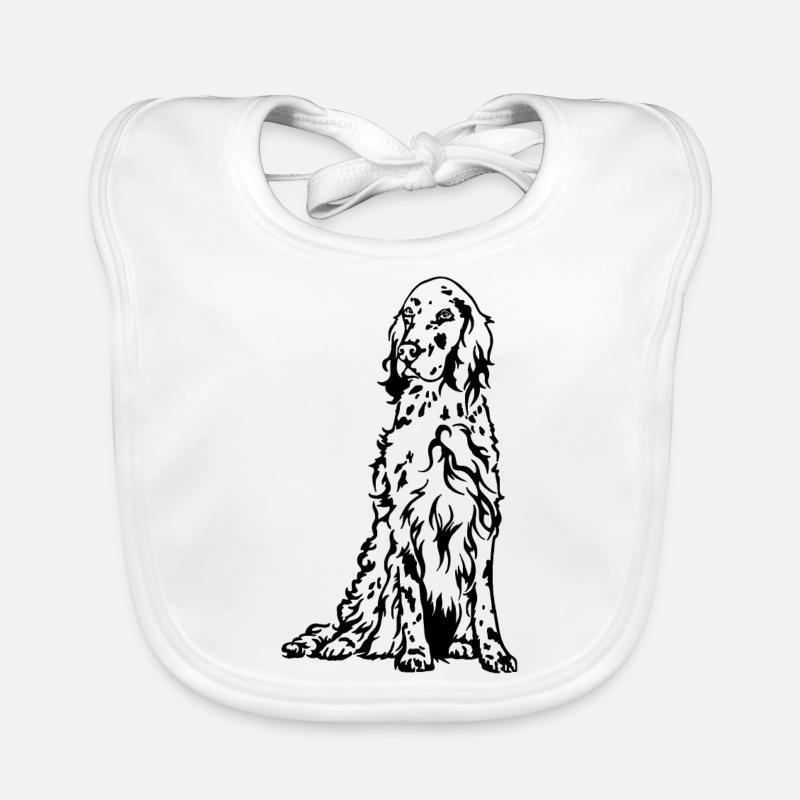 Setter anglais Bavoir bio Bébé