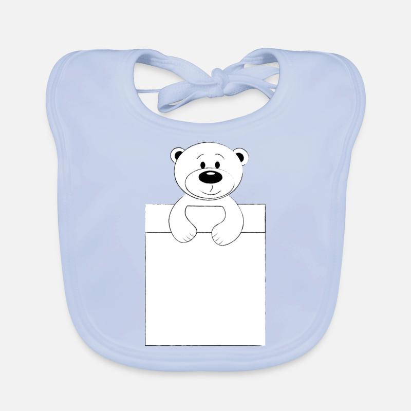 Bär im Bett Baby Bio-Lätzchen
