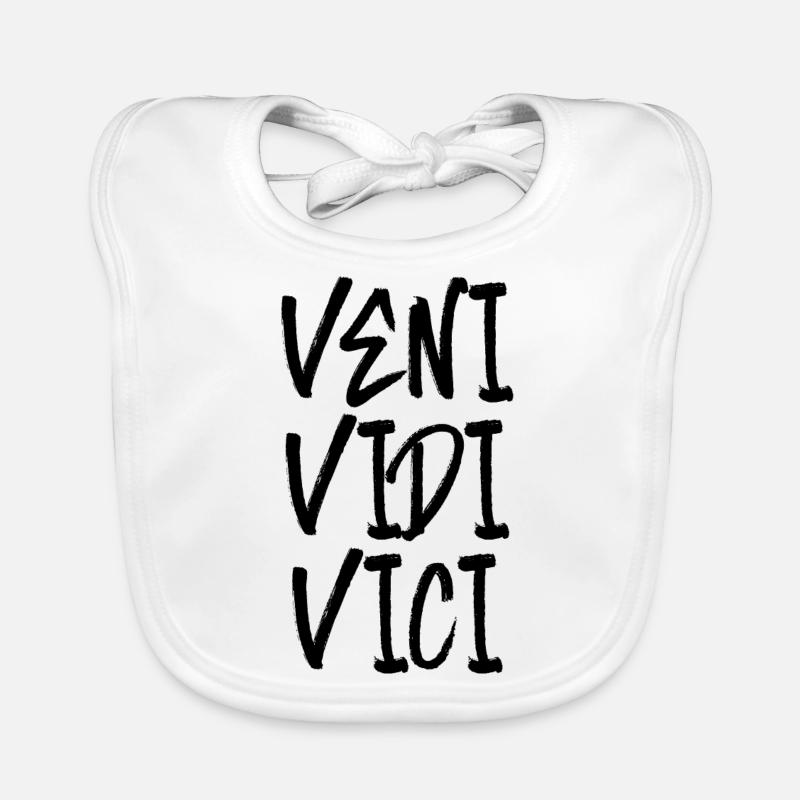 veni vedi vici success successful Caesar Organic Baby Bibs