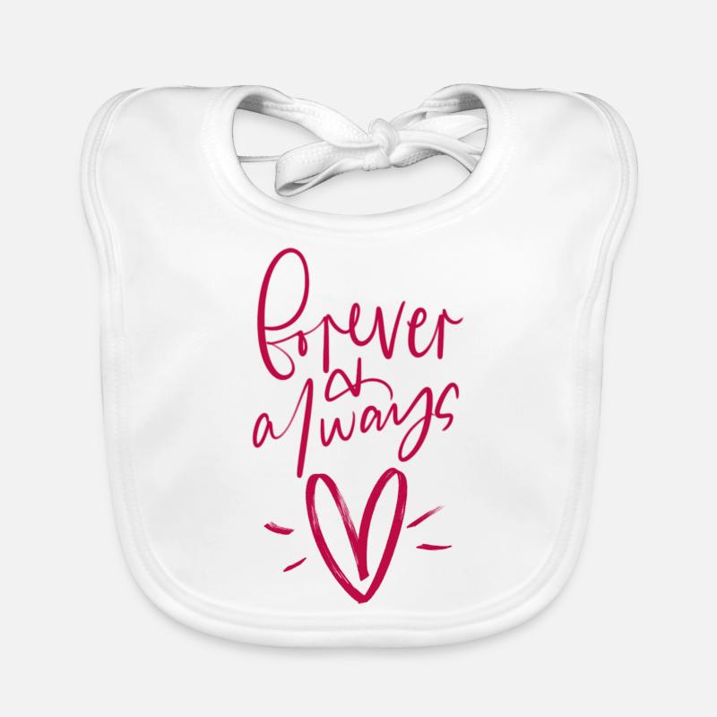 Ich liebe dich Baby Bio-Lätzchen