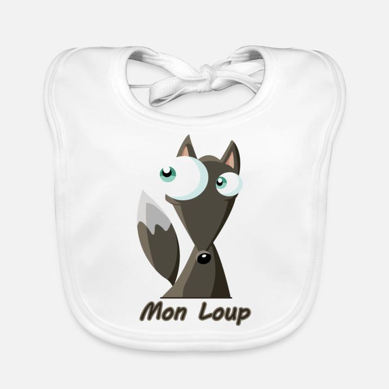 loup Bavoir bio Bébé
