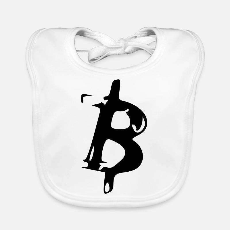 Bitcoin Crypto Currency Virtual Life Vector 5 Organic Baby Bibs