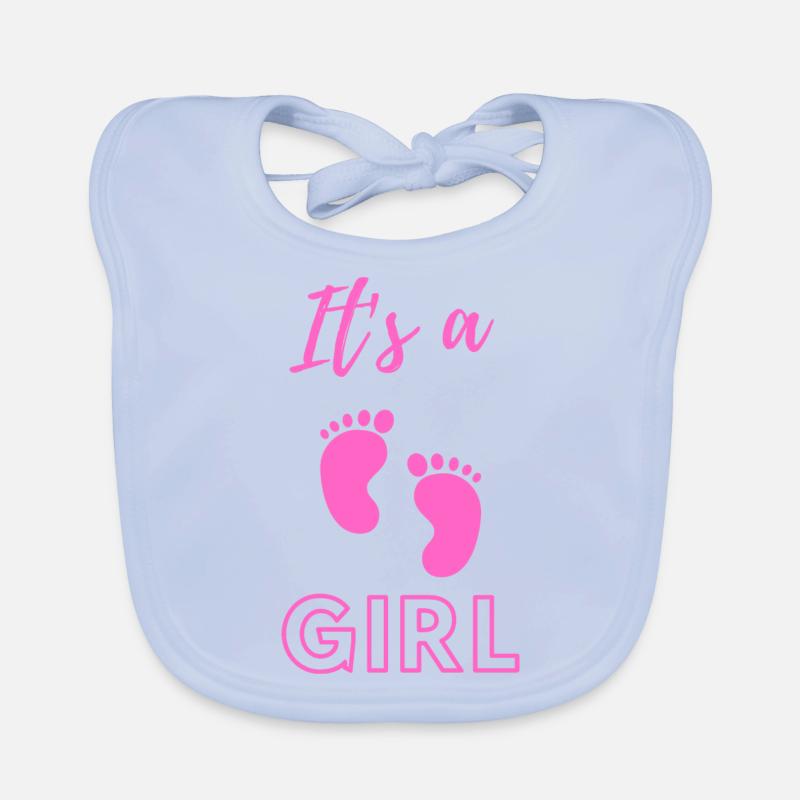Annonce de bébé - Filles - Grossesse Bavoir bio Bébé