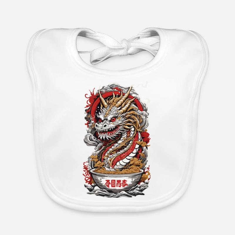 Dragon Ramen Japan's Taste & Art Organic Baby Bibs