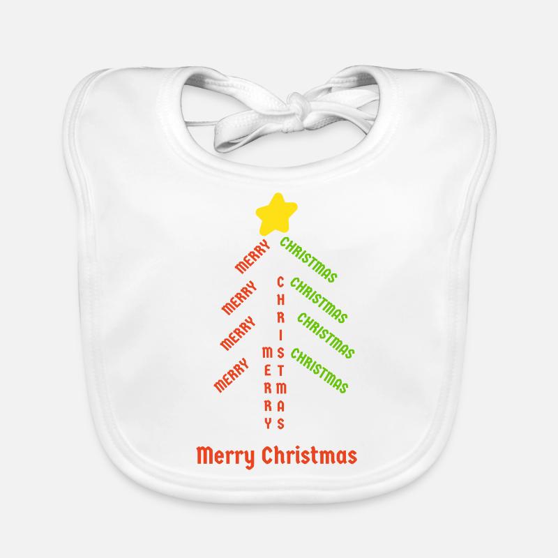 Christmas tree Organic Baby Bibs