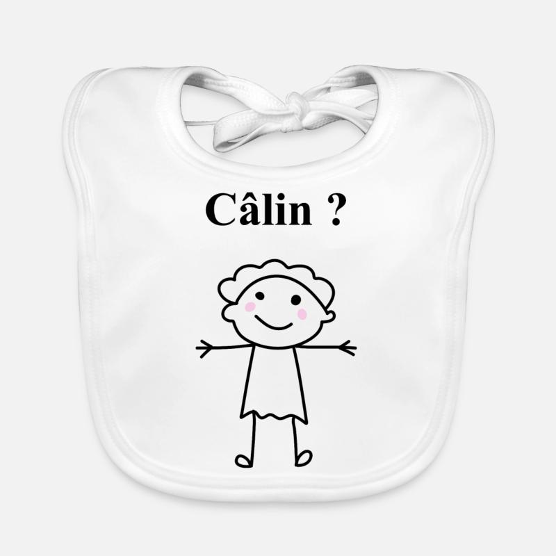 Fais moi un câlin Bavoir bio Bébé