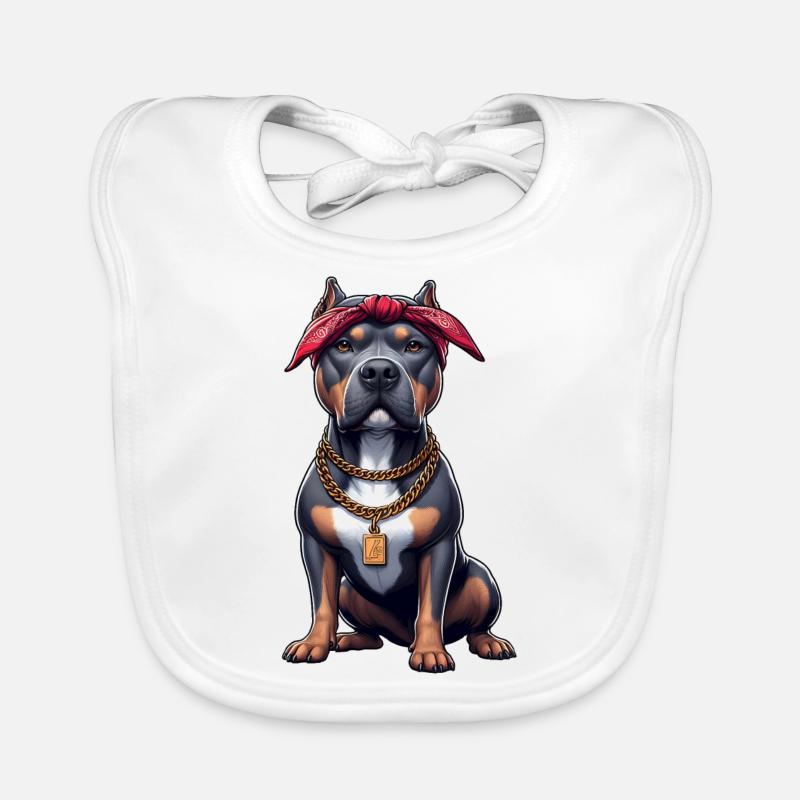 Pitbull Der Rapper Baby Bio-Lätzchen