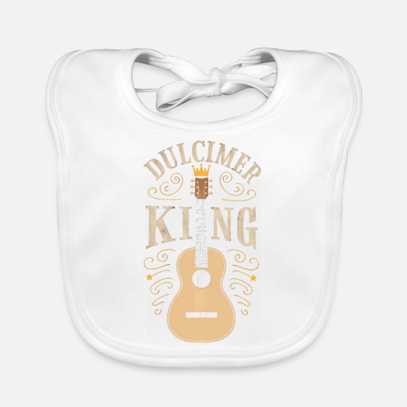 Gift for dulcimer lover Organic Baby Bibs