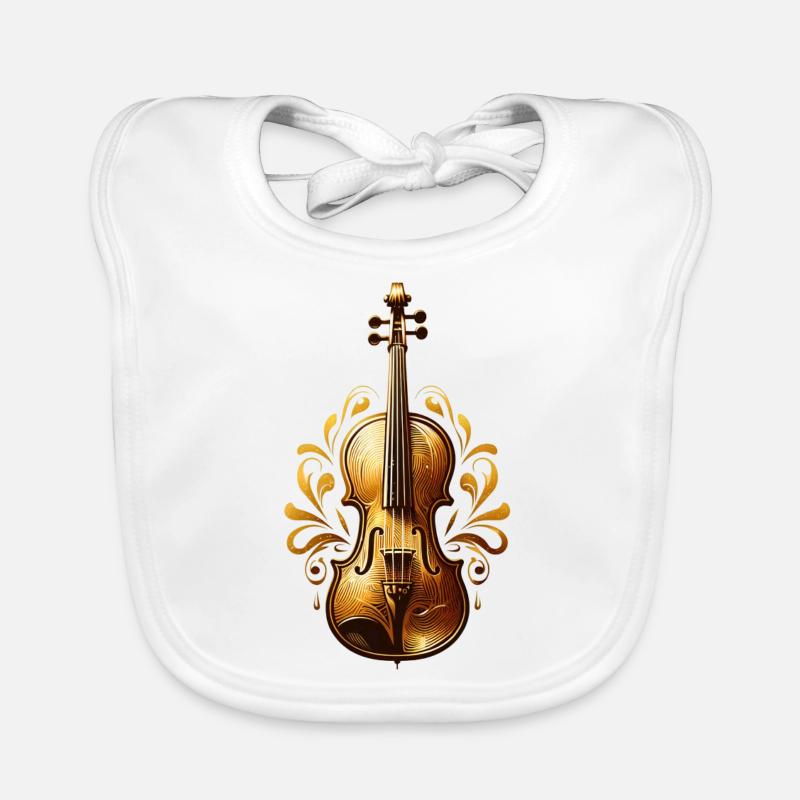 violon Bavoir bio Bébé