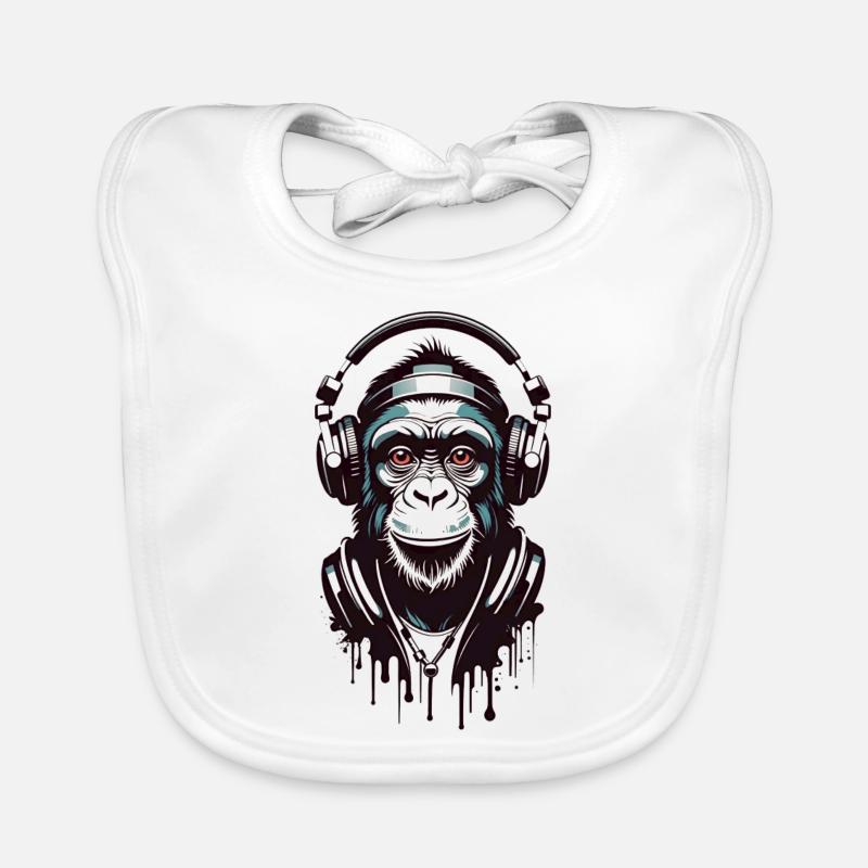 Funky Affe Baby Bio-Lätzchen