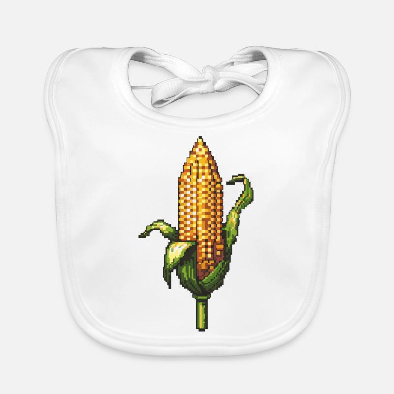 Icône pixel de maïs Bavoir bio Bébé