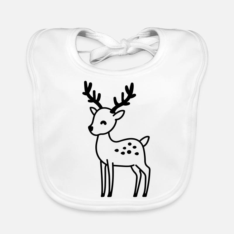 Weihnachtsrentiere Baby Bio-Lätzchen