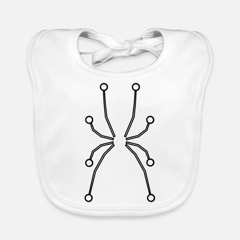 Spider Legs Tech Organic Baby Bibs