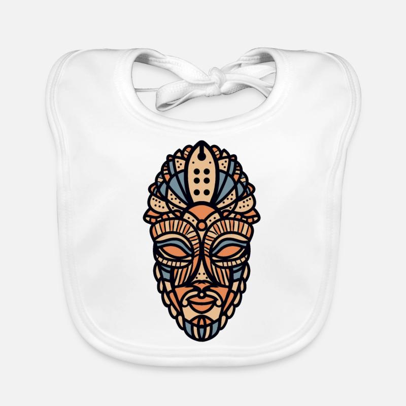 Masque africain Bavoir bio Bébé