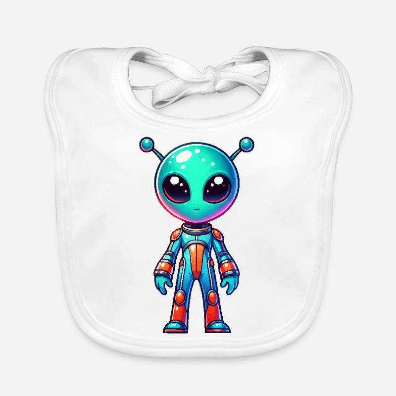 alien comic Baby Bio-Lätzchen