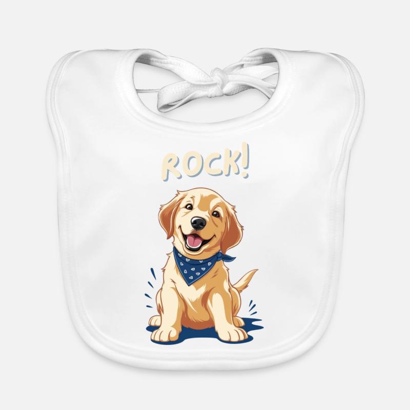 Mignon chiot chien labrador - jupe Bavoir bio Bébé